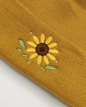 Sunflower beanie