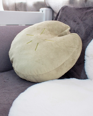 Lily pad plush cushion