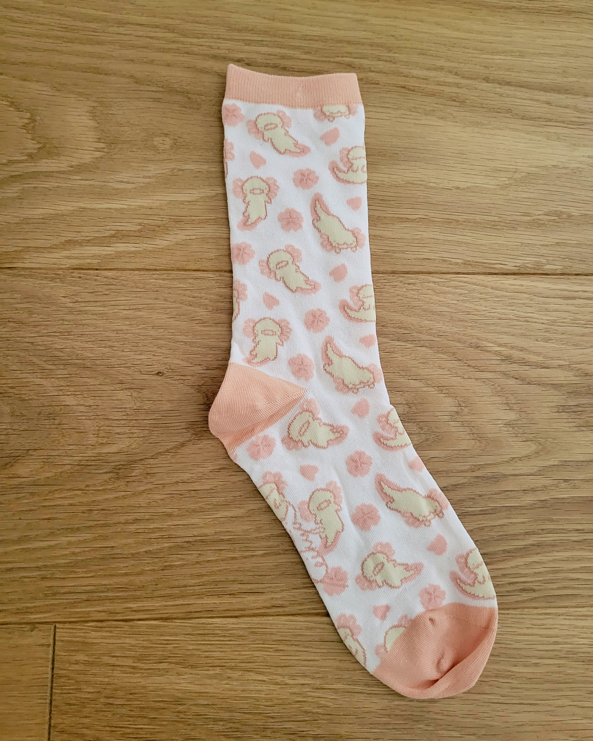 Spring axolotl socks