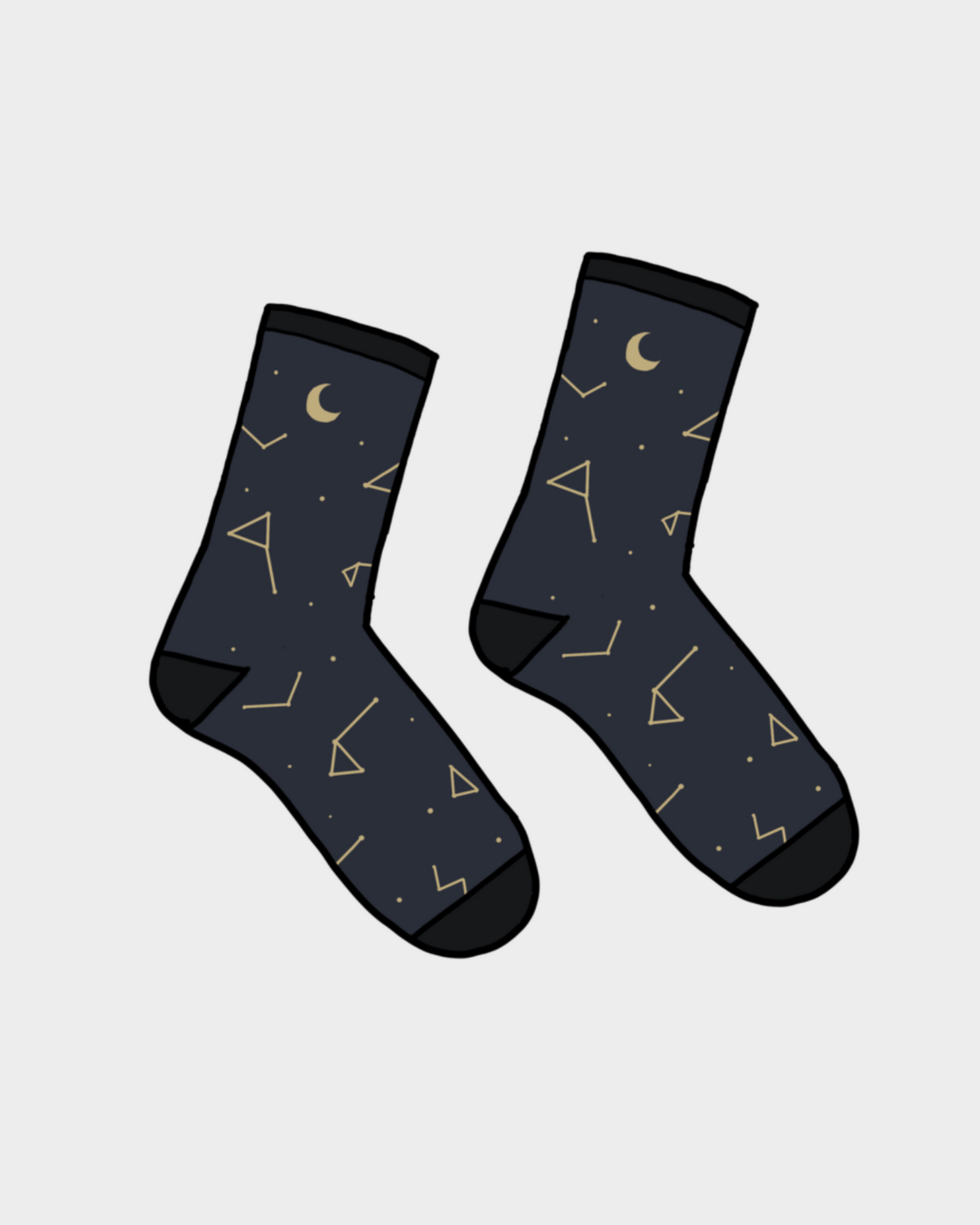 Manta Ray Constellations socks