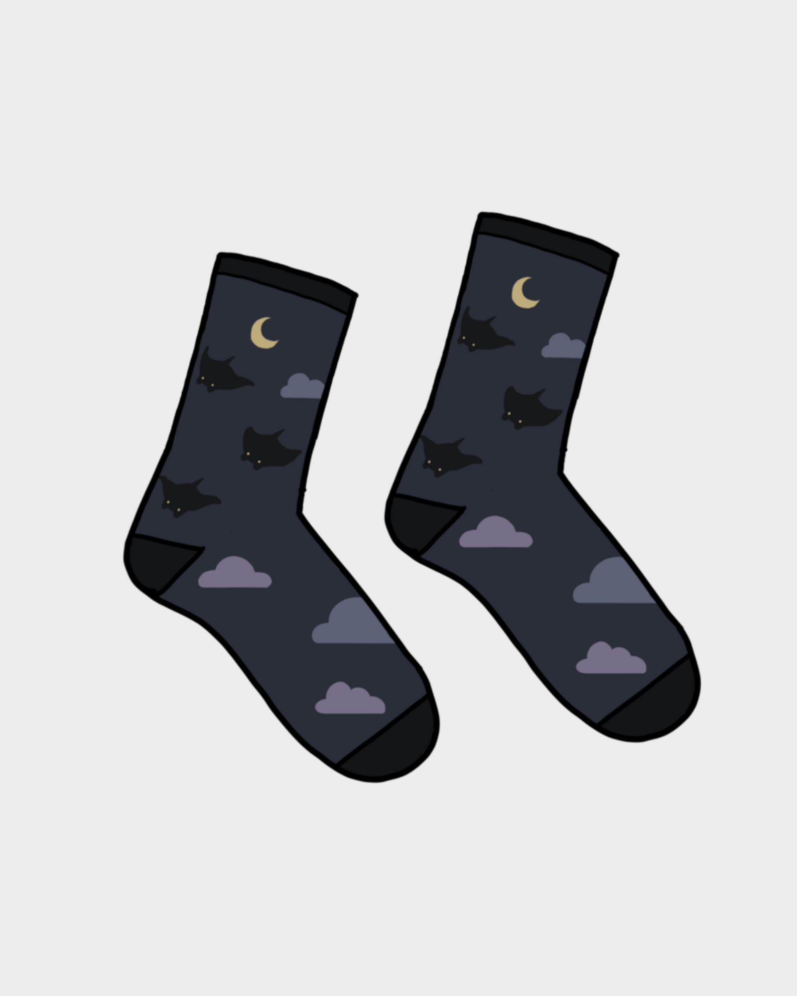 Manta Ray Clouds socks