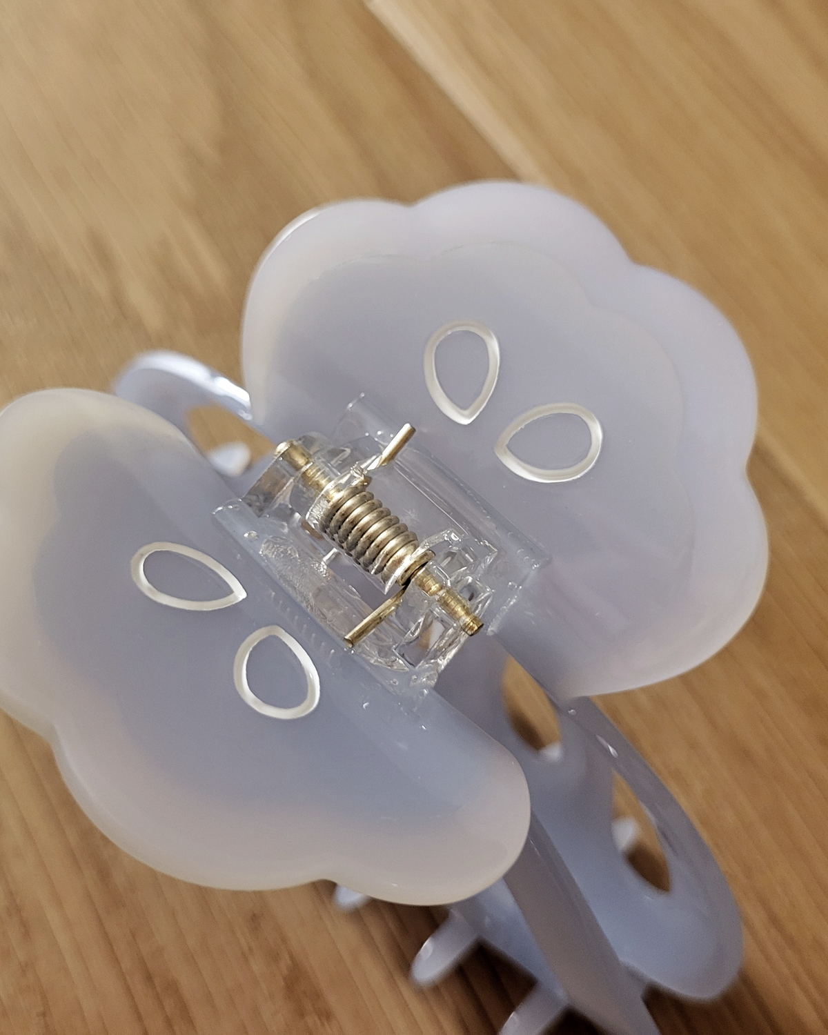 Moon jellyfish hair claw clip