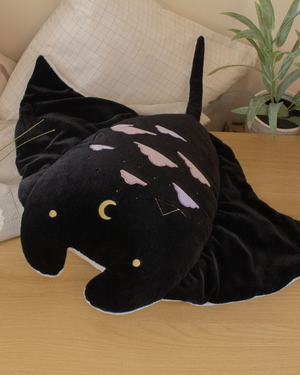 Manta Ray dusk plushie (lilac ver)