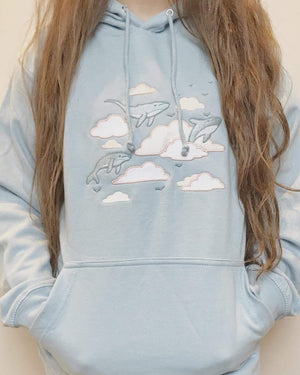Sky whale hoodie