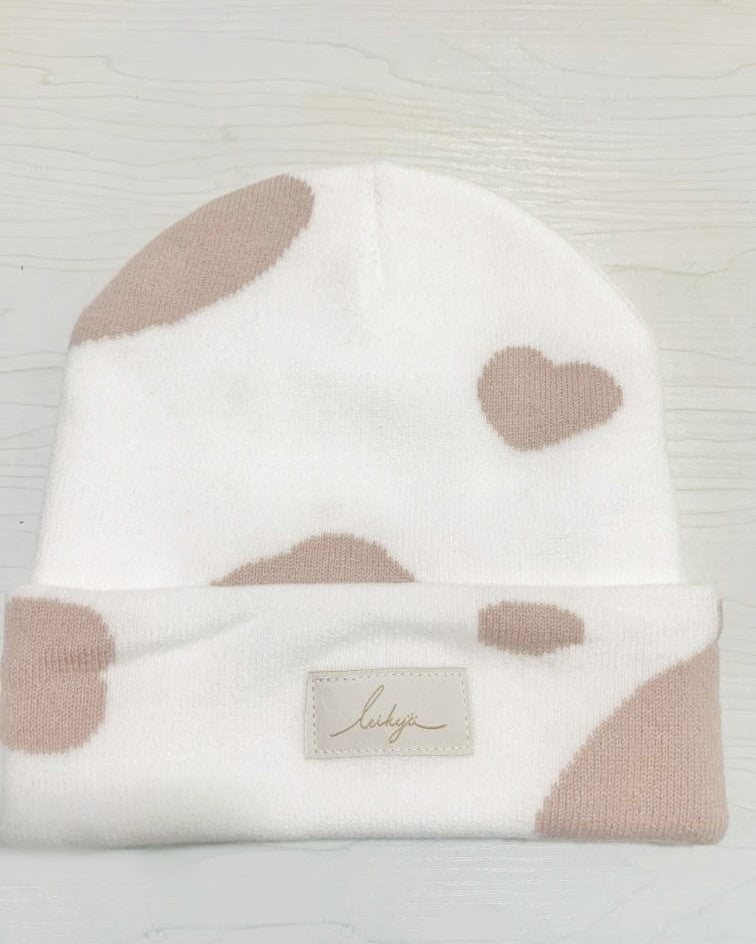 Strawberry cow beanie
