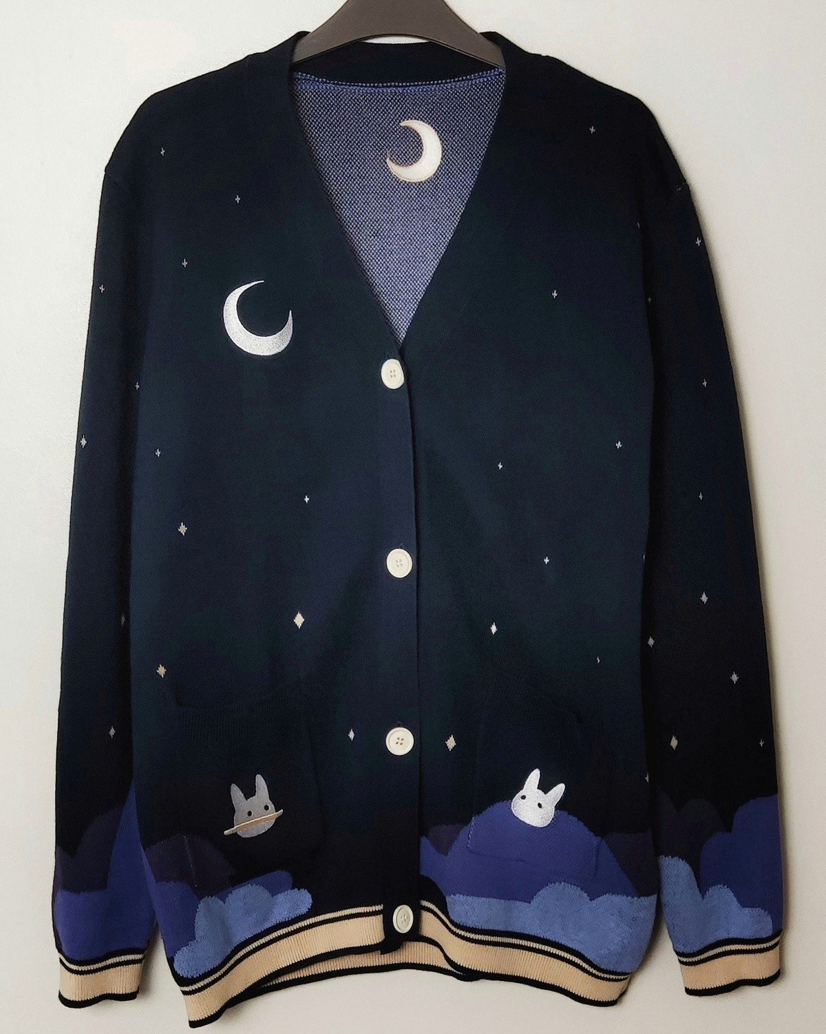 Space buns cardigan