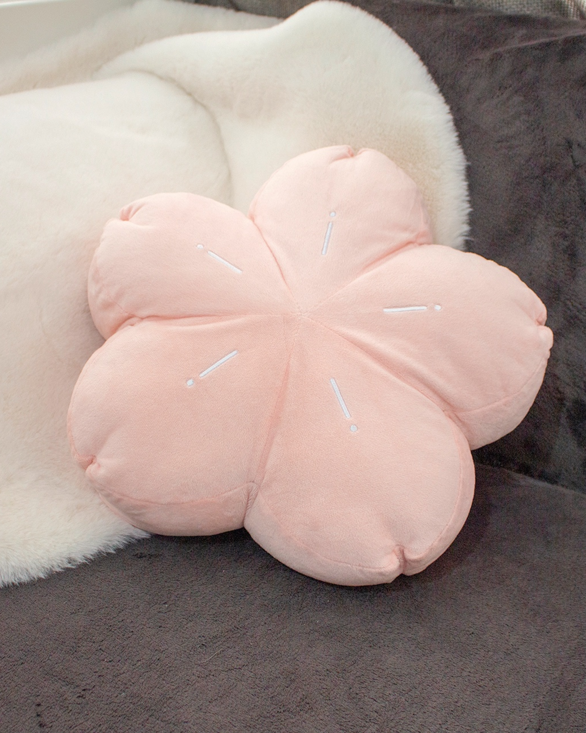 Sakura plush cushion